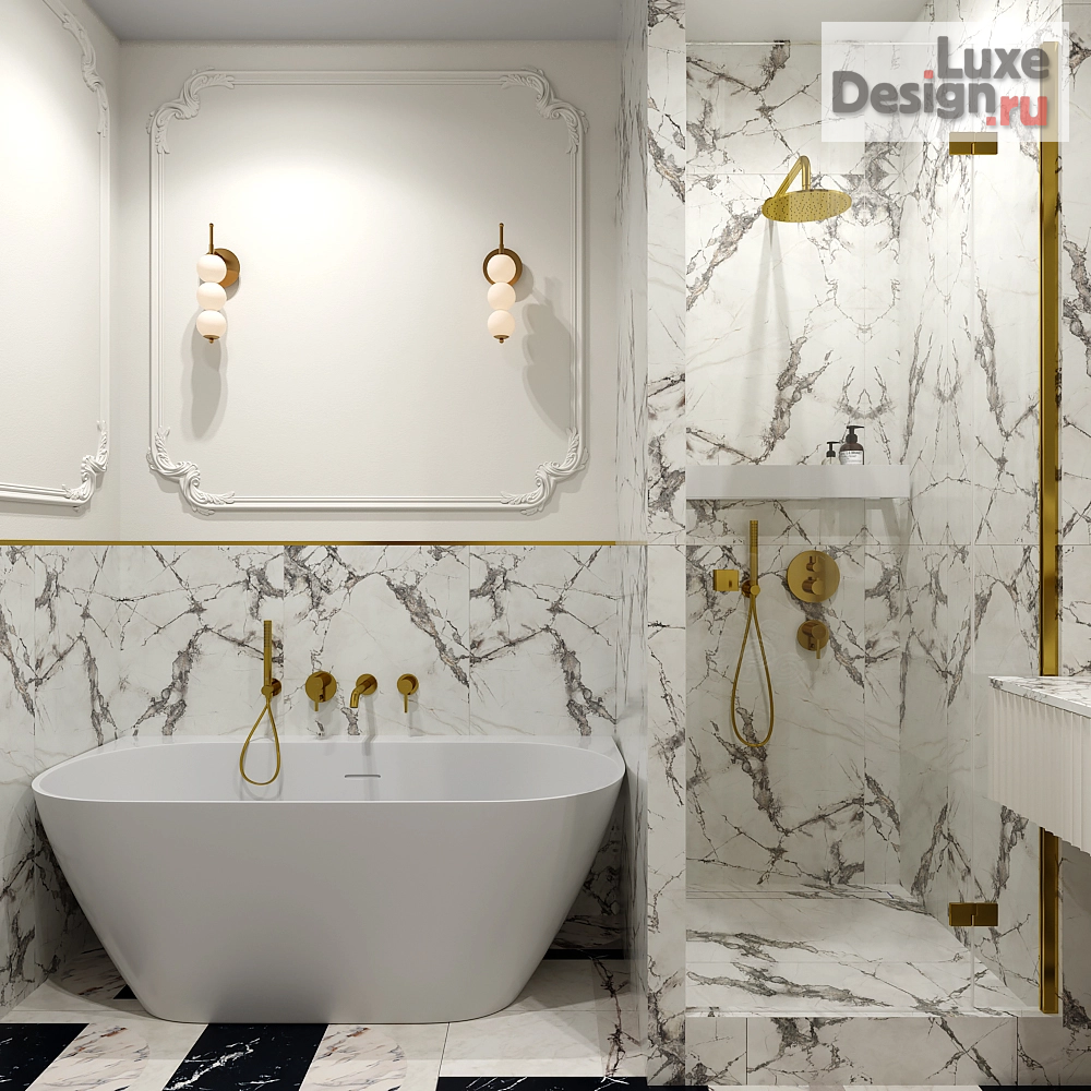 Дизайн интерьера двухкомнатной квартиры "Квартира с европейским винтажном в Шаболовский Residence Hall" (фото 19)