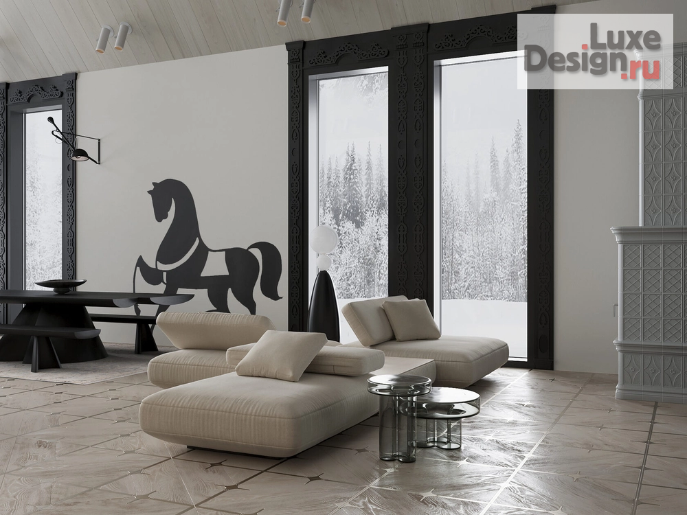 Дизайн интерьера загородного дома "Загородный дом в Новом Русском стиле" (фото 7)