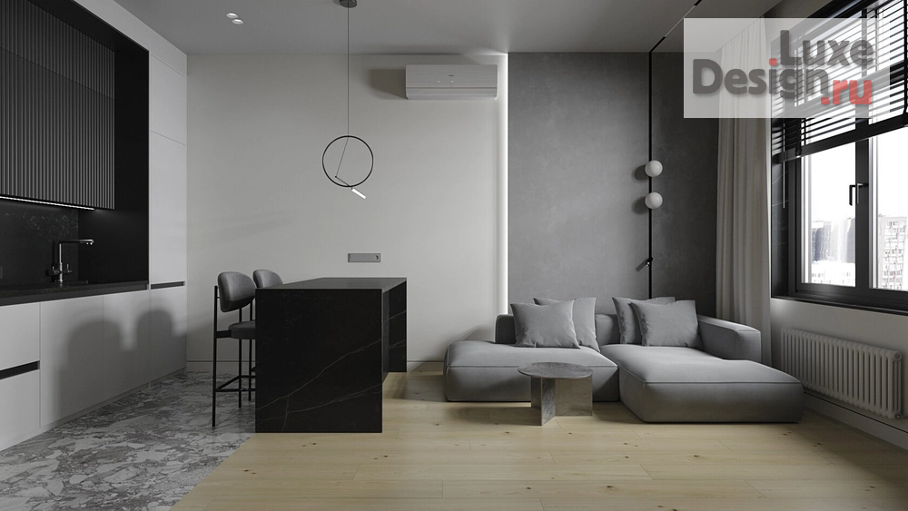 Дизайн интерьера апартаментов "Апартаменты в ЖК "Серебряный фонтан" в стиле минимализм" (фото 9)