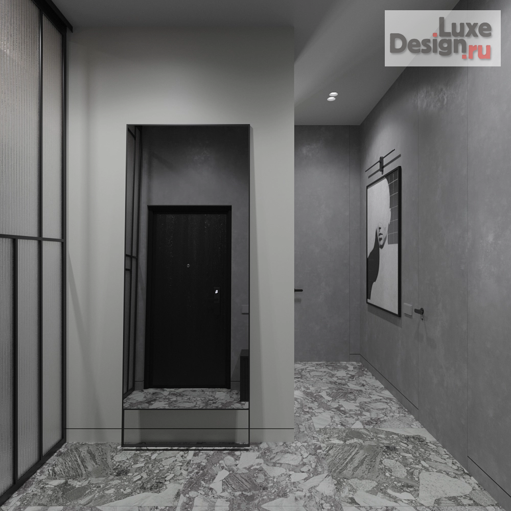 Дизайн интерьера апартаментов "Апартаменты в ЖК "Серебряный фонтан" в стиле минимализм" (фото 10)