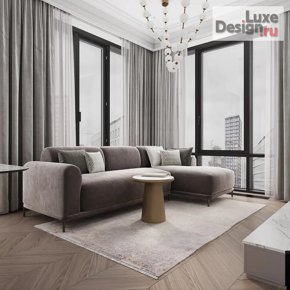 Дизайн интерьера четырехкомнатной квартиры "AFI Park «Воронцовский» квартира площадью 110 кв.м." (фото 6)