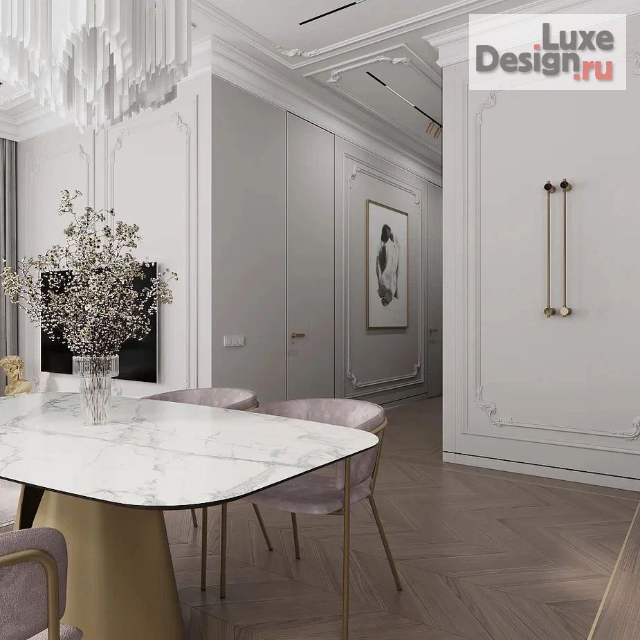 Дизайн интерьера четырехкомнатной квартиры "AFI Park «Воронцовский» квартира площадью 110 кв.м." (фото 7)