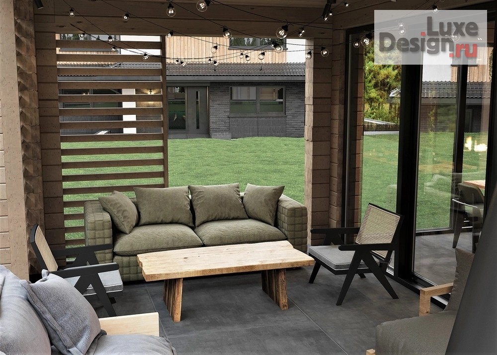 Дизайн интерьера коттеджа "Дизайн проект беседки и дома в поселке Белый берег" (фото 2)