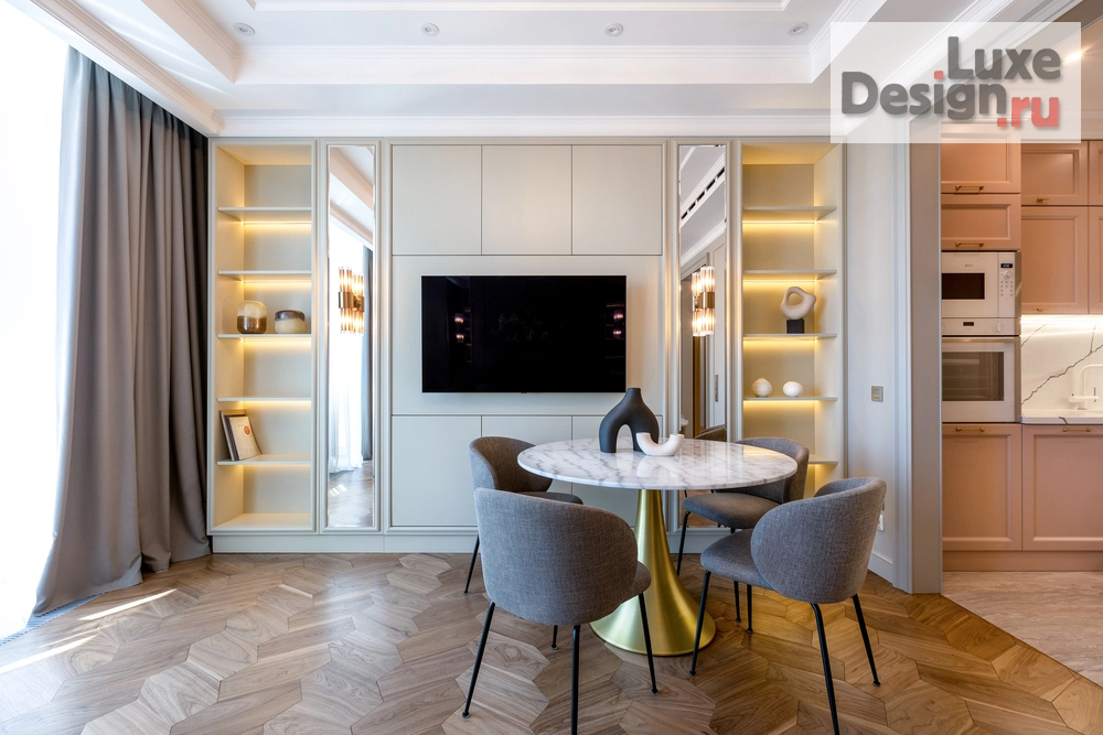 Дизайн интерьера двухкомнатной квартиры "ЖК "Воробьев дом"" (фото 4)