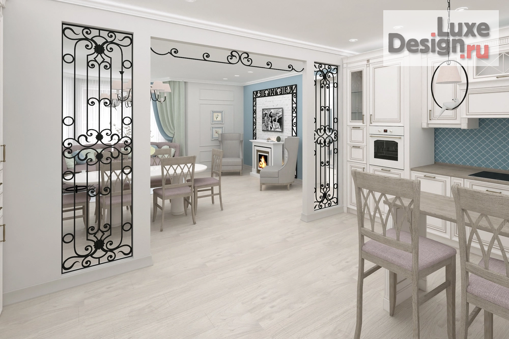 Дизайн интерьера загородного дома ""По волнам"" (фото 12)