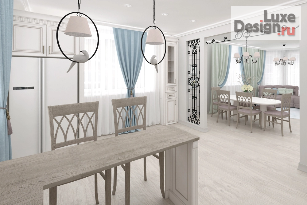 Дизайн интерьера загородного дома ""По волнам"" (фото 13)