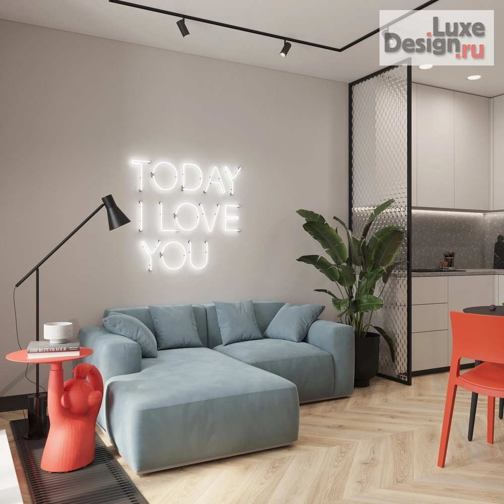 Дизайн интерьера двухкомнатной квартиры "ЖК Галактика" (фото 6)