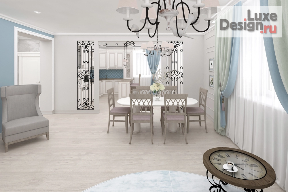 Дизайн интерьера загородного дома ""По волнам"" (фото 8)