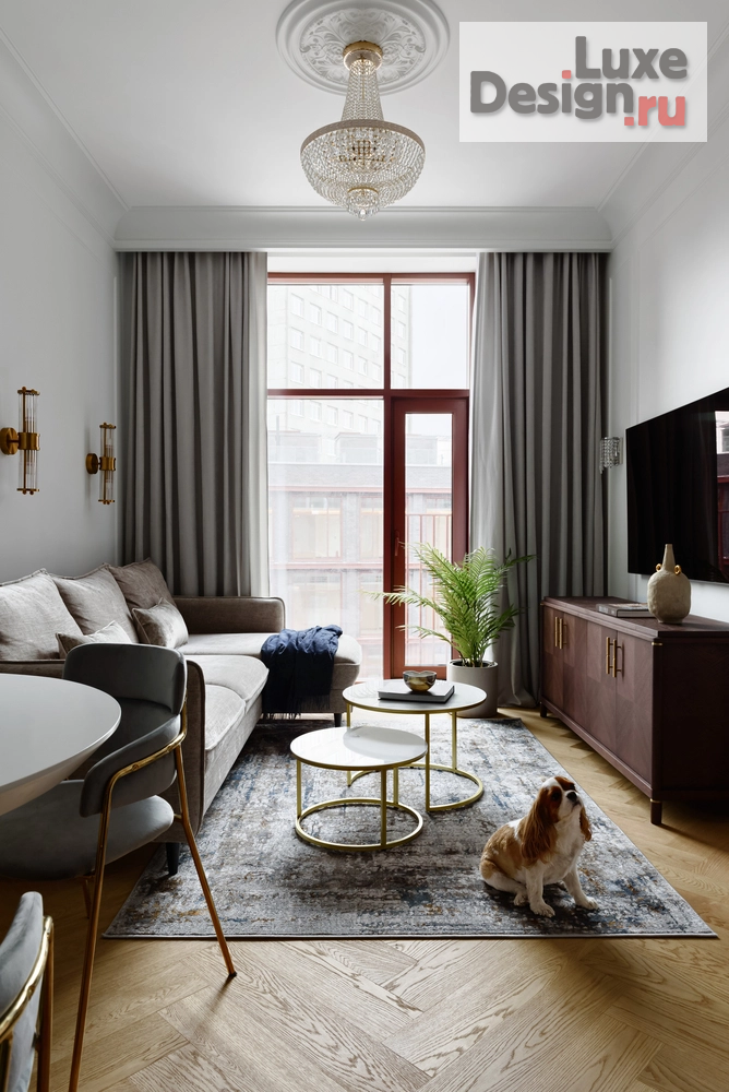 Дизайн интерьера трехкомнатной квартиры "Стиль вне времени: евротрехкомнатная квартира" (фото 6)