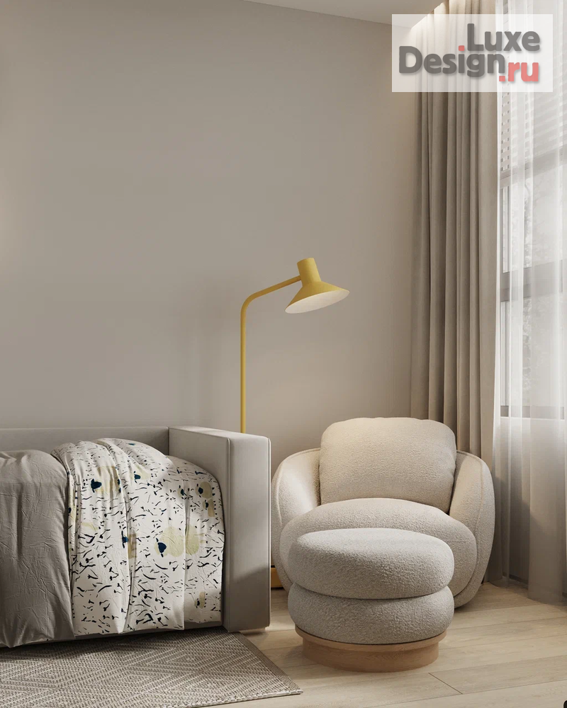 Дизайн интерьера трехкомнатной квартиры "Филевская" (фото 4)