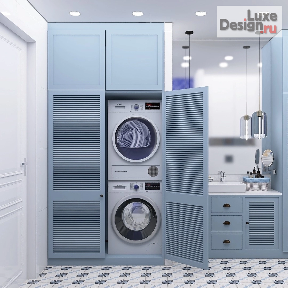 Дизайн интерьера ванной "Ванная комната с нотками средиземноморского побережья" (фото 2)