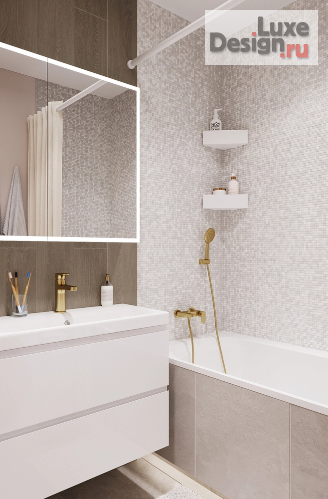 Дизайн интерьера гостиной "Домодедово" (фото 4)