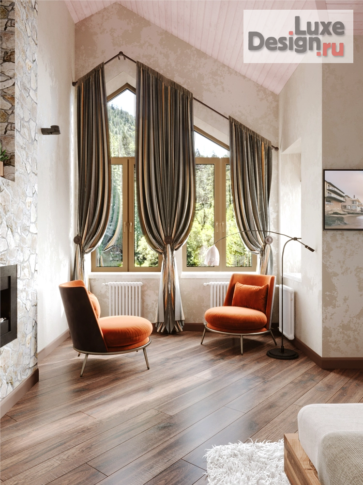 Дизайн интерьера загородного дома "Мастер спальня в частном доме" (фото 2)