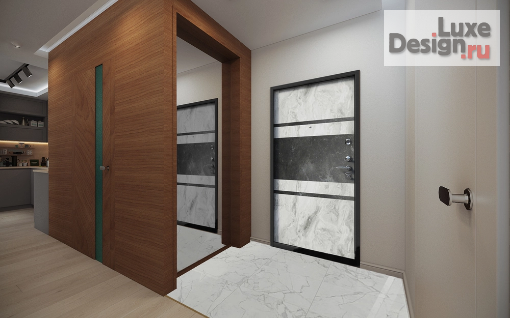 Дизайн интерьера двухкомнатной квартиры "Квартира в ЖК "Грин парк"" (фото 2)