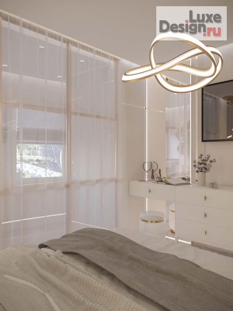 Дизайн интерьера трехкомнатной квартиры "«Кашемировая симфония». Дизайн-проект 3комнатной квартиры" (фото 12)