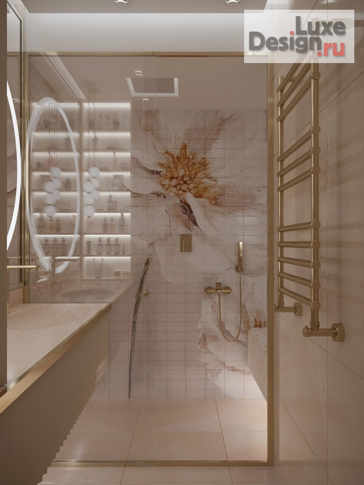 Дизайн интерьера трехкомнатной квартиры "«Кашемировая симфония». Дизайн-проект 3комнатной квартиры" (фото 2)