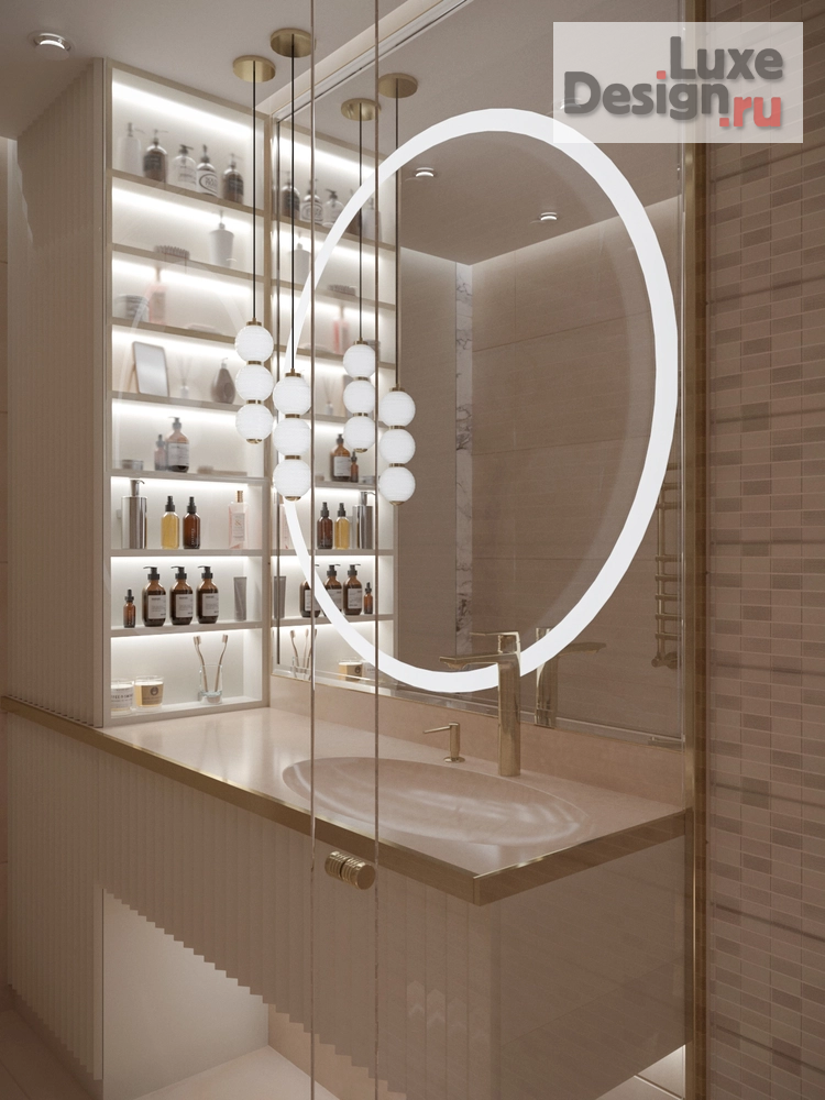 Дизайн интерьера трехкомнатной квартиры "«Кашемировая симфония». Дизайн-проект 3комнатной квартиры" (фото 3)