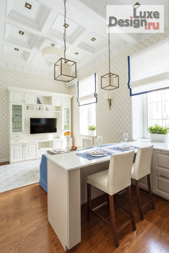 Дизайн интерьера однокомнатной квартиры "Пречистенка" (фото 9) от дизайнера Марковская Ирина Александровна Дизайн интерьера однокомнатной квартиры "Пречистенка" (фото 9)