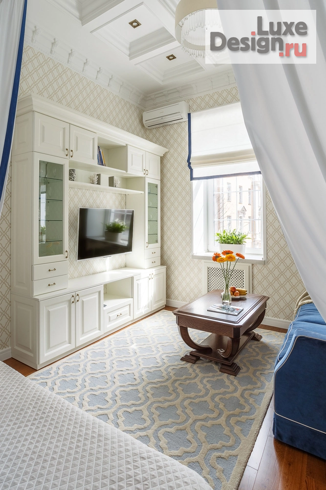 Дизайн интерьера однокомнатной квартиры "Пречистенка" (фото 5) от дизайнера Марковская Ирина Александровна Дизайн интерьера однокомнатной квартиры "Пречистенка" (фото 5)