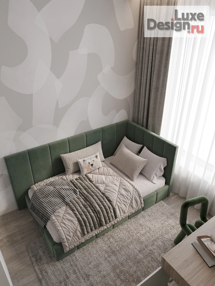 Дизайн интерьера трехкомнатной квартиры "Дизайн проект квартиры в ЖК Кристал" (фото 12)