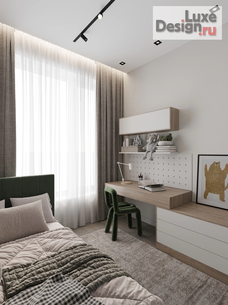 Дизайн интерьера трехкомнатной квартиры "Дизайн проект квартиры в ЖК Кристал" (фото 11)