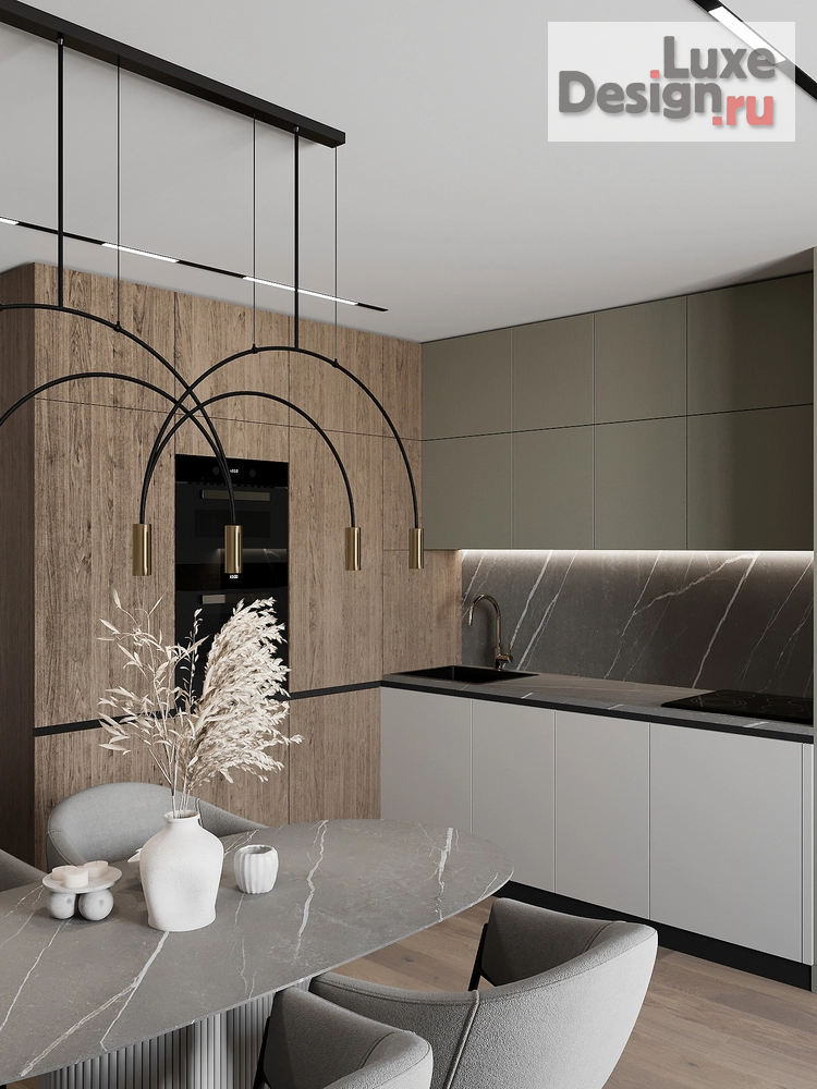 Дизайн интерьера трехкомнатной квартиры "Москва, квартира для большой семьи" (фото 2)