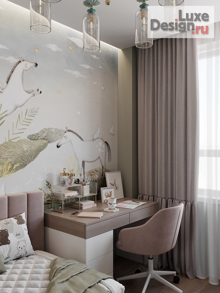 Дизайн интерьера трехкомнатной квартиры "Москва, квартира для большой семьи" (фото 11)