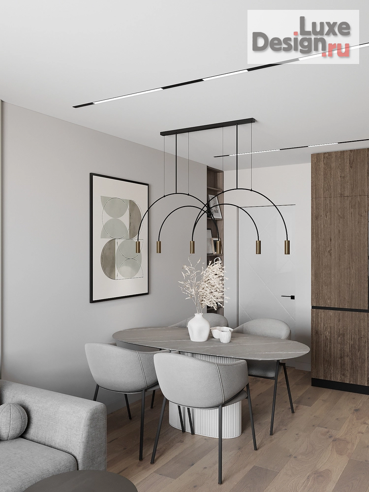 Дизайн интерьера трехкомнатной квартиры "Москва, квартира для большой семьи" (фото 4)