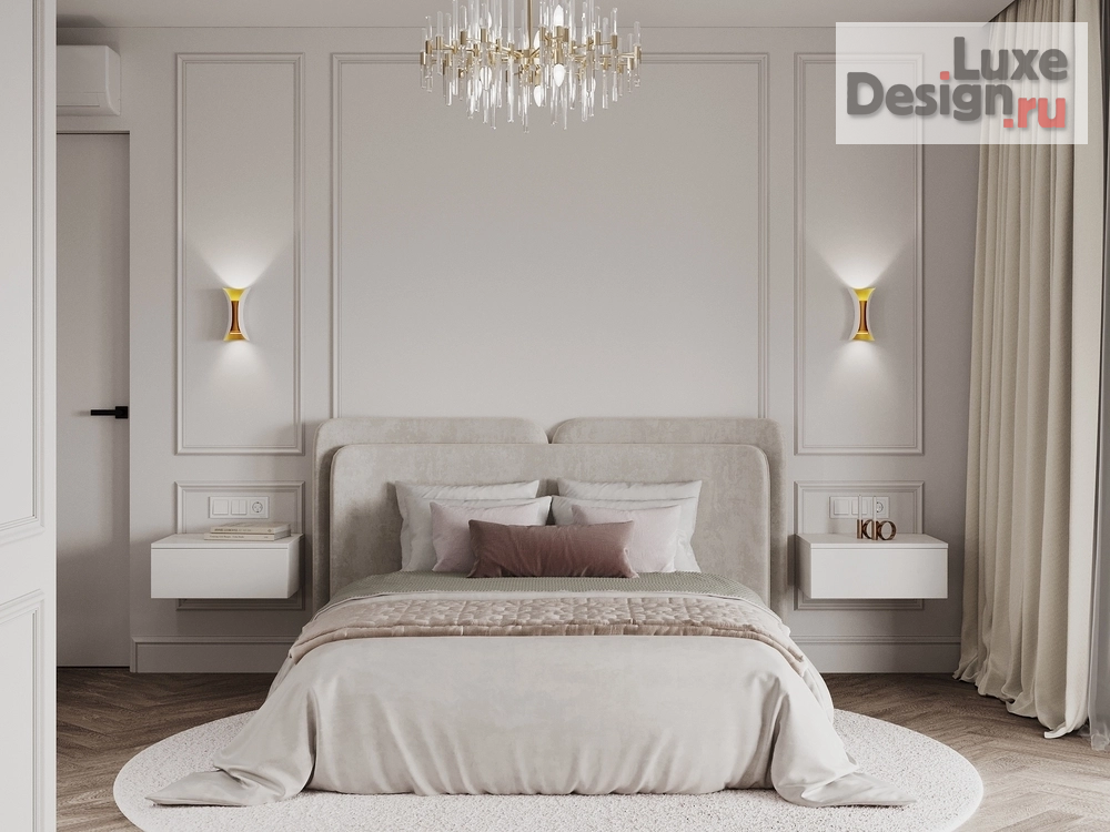 Дизайн интерьера трехкомнатной квартиры "Роскошная неоклассика" (фото 40)