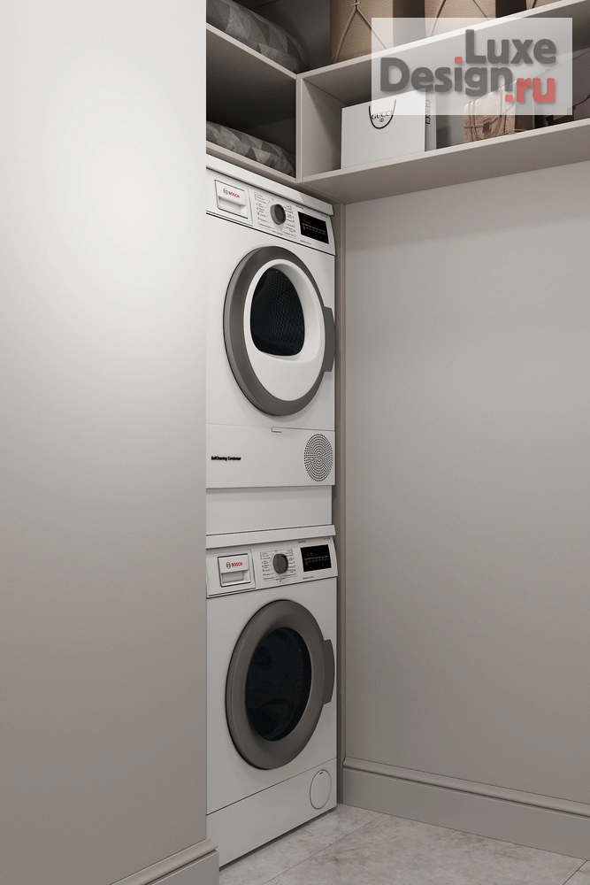 Дизайн интерьера трехкомнатной квартиры "Роскошная неоклассика" (фото 18)