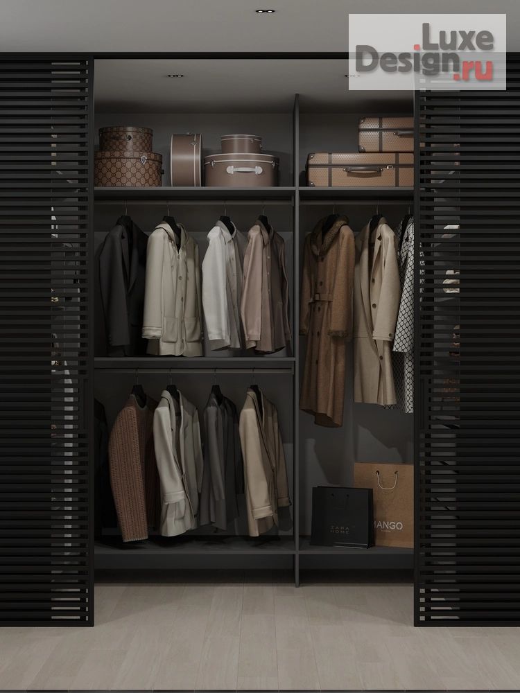 Дизайн интерьера двухкомнатной квартиры "Темный интерьер для девушки " (фото 11)