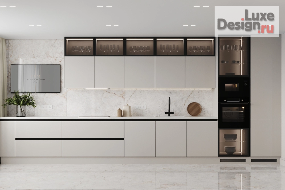 Дизайн интерьера трехкомнатной квартиры "Роскошная неоклассика" (фото 5)