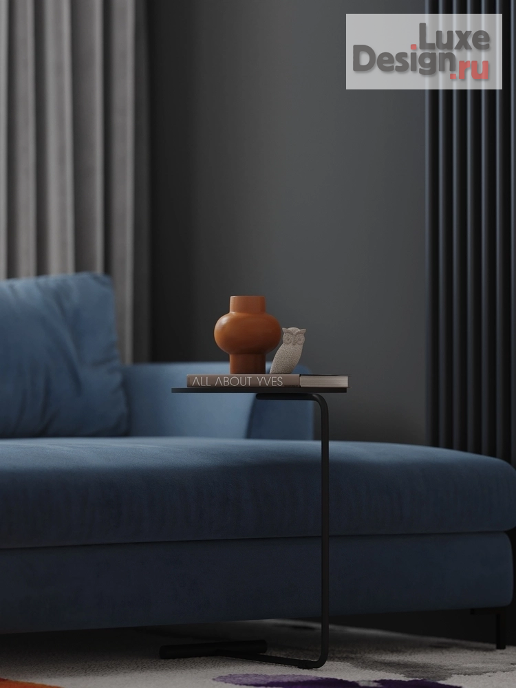 Дизайн интерьера двухкомнатной квартиры "Темный интерьер для девушки " (фото 18)