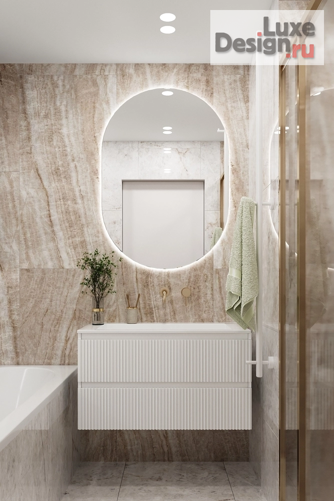 Дизайн интерьера трехкомнатной квартиры "Роскошная неоклассика" (фото 34)