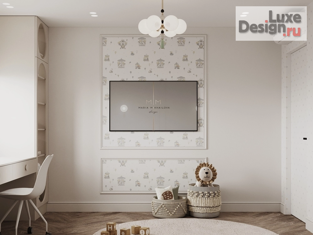 Дизайн интерьера трехкомнатной квартиры "Роскошная неоклассика" (фото 22)