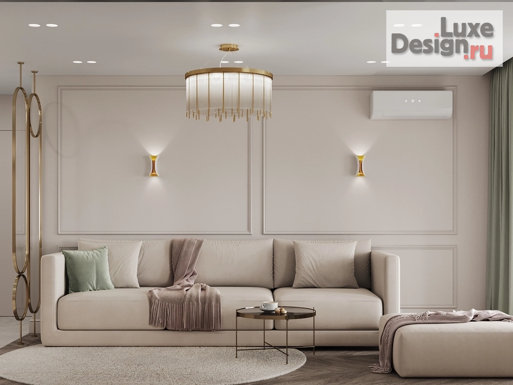 Дизайн интерьера трехкомнатной квартиры "Роскошная неоклассика" (фото 8)