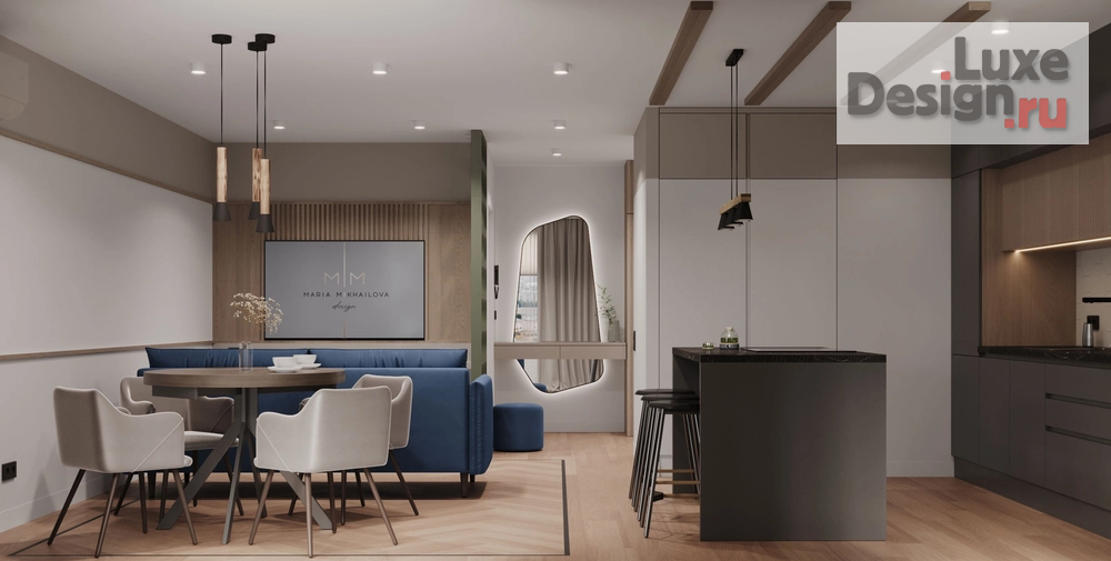 Дизайн интерьера трехкомнатной квартиры "Современный интерьер" (фото 6)