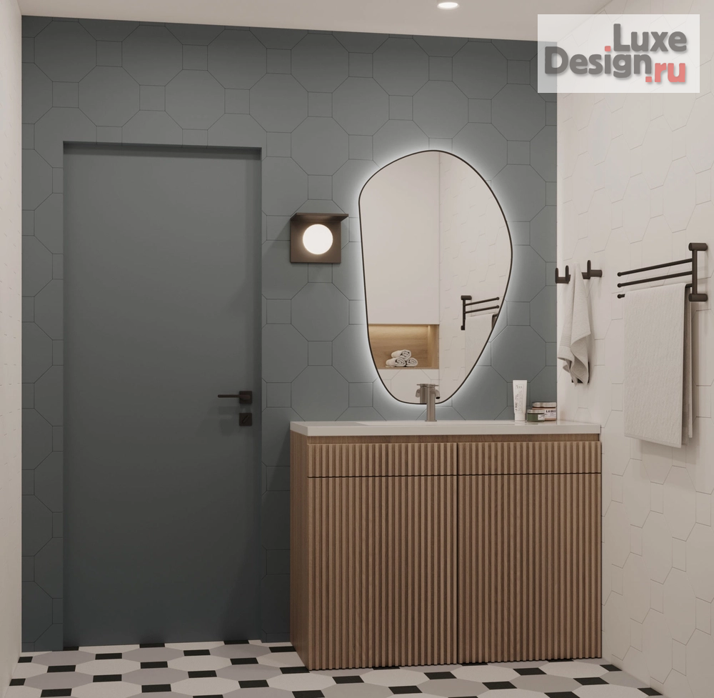 Дизайн интерьера трехкомнатной квартиры "Современный интерьер" (фото 33)