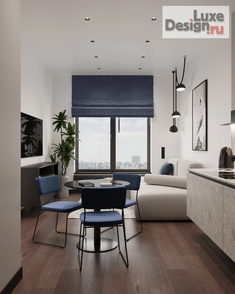 Дизайн интерьера двухкомнатной квартиры "ЖК ЗИЛ АРТ" (фото 4)