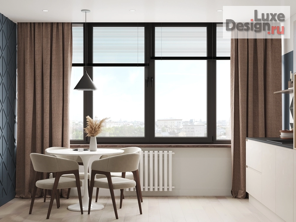 Дизайн интерьера трехкомнатной квартиры "Сканди" (фото 2)