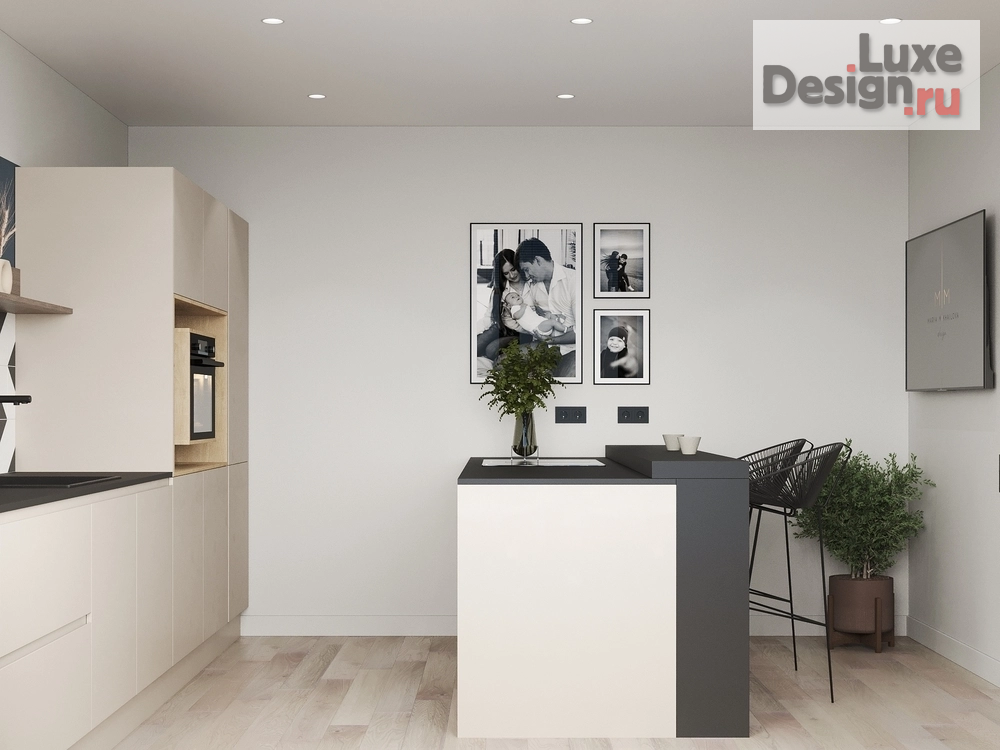 Дизайн интерьера трехкомнатной квартиры "Сканди" (фото 3)