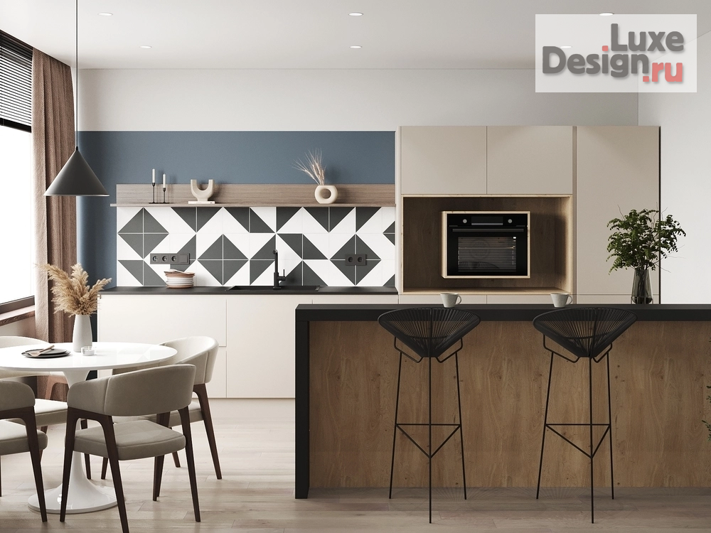 Дизайн интерьера трехкомнатной квартиры "Сканди" (фото 4)