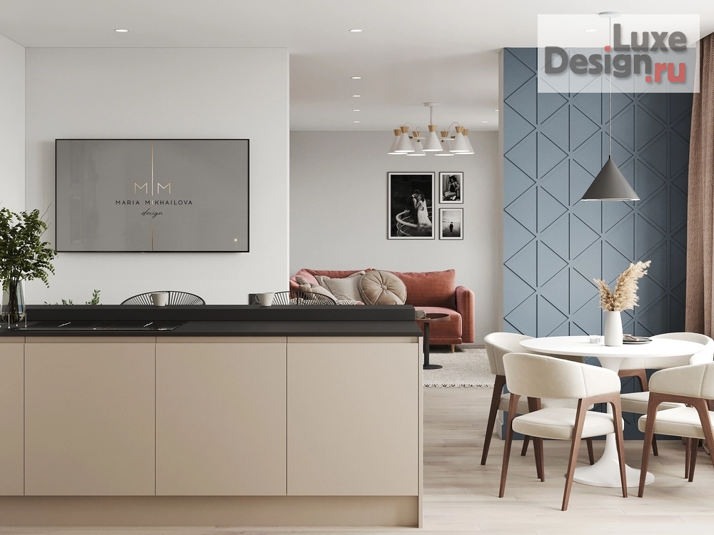 Дизайн интерьера трехкомнатной квартиры "Сканди" (фото 5)