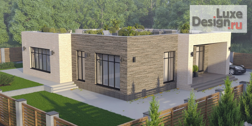 Частная архитектура " Архитектурный проект частного дома с террасой на крыше" (фото 5)