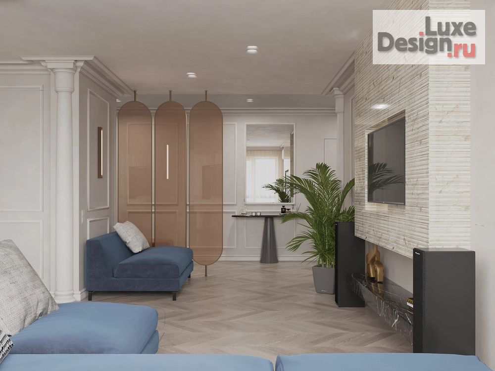 Дизайн интерьера трехкомнатной квартиры "Элегантная квартира в стиле неоклассика" (фото 8)