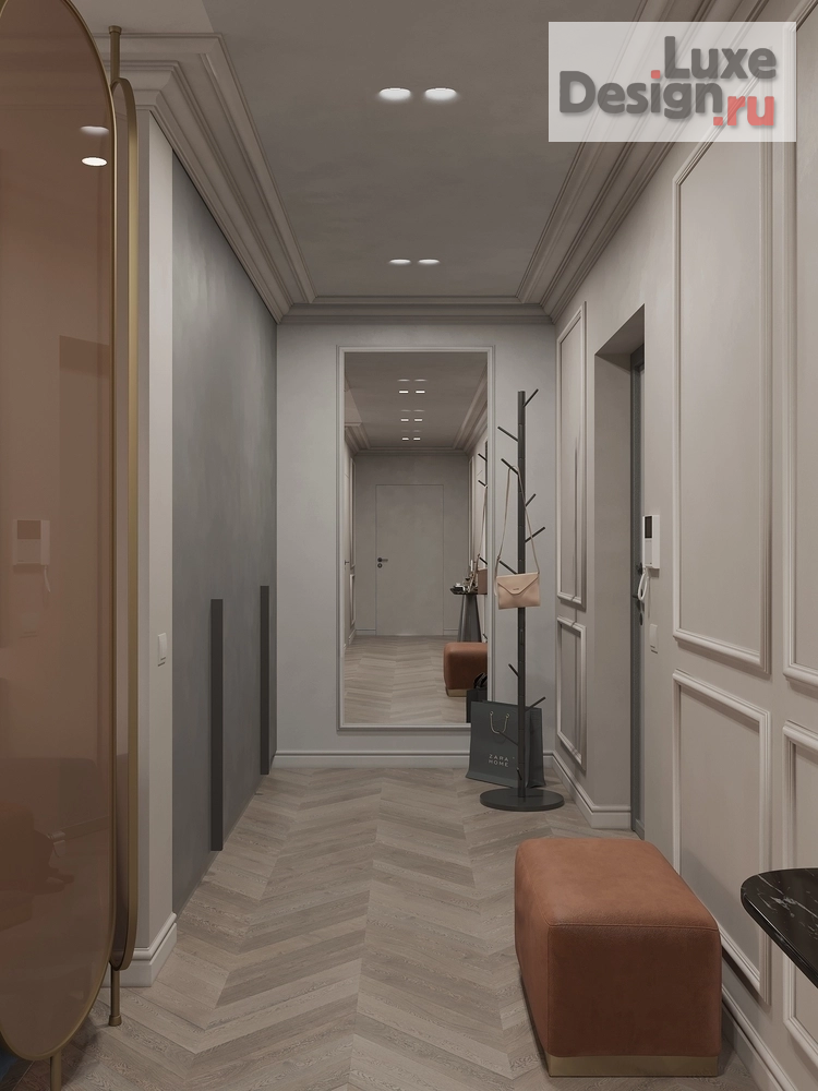 Дизайн интерьера трехкомнатной квартиры "Элегантная квартира в стиле неоклассика" (фото 9)