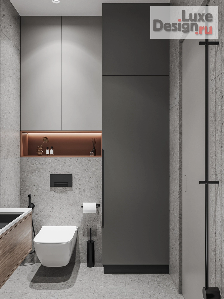 Дизайн интерьера однокомнатной квартиры "Брутальный уют" (фото 26)