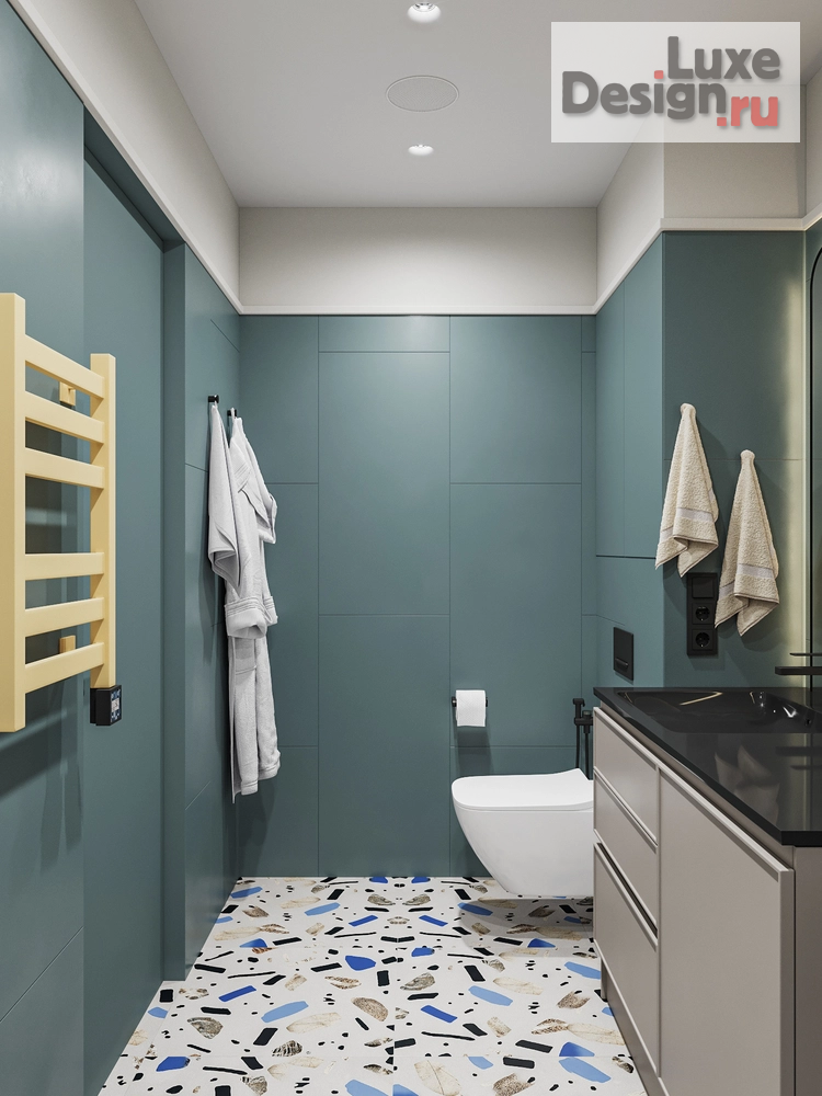 Дизайн интерьера двухкомнатной квартиры "Современный стиль с элементами неоклассики" (фото 7) от дизайнера Студия дизайна интерьера Марии Михайловой Дизайн интерьера двухкомнатной квартиры "Современный стиль с элементами неоклассики" (фото 7)