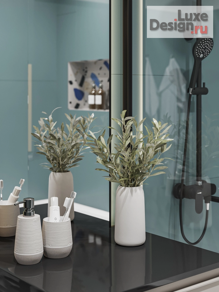 Дизайн интерьера двухкомнатной квартиры "Современный стиль с элементами неоклассики" (фото 12) от дизайнера Студия дизайна интерьера Марии Михайловой Дизайн интерьера двухкомнатной квартиры "Современный стиль с элементами неоклассики" (фото 12)