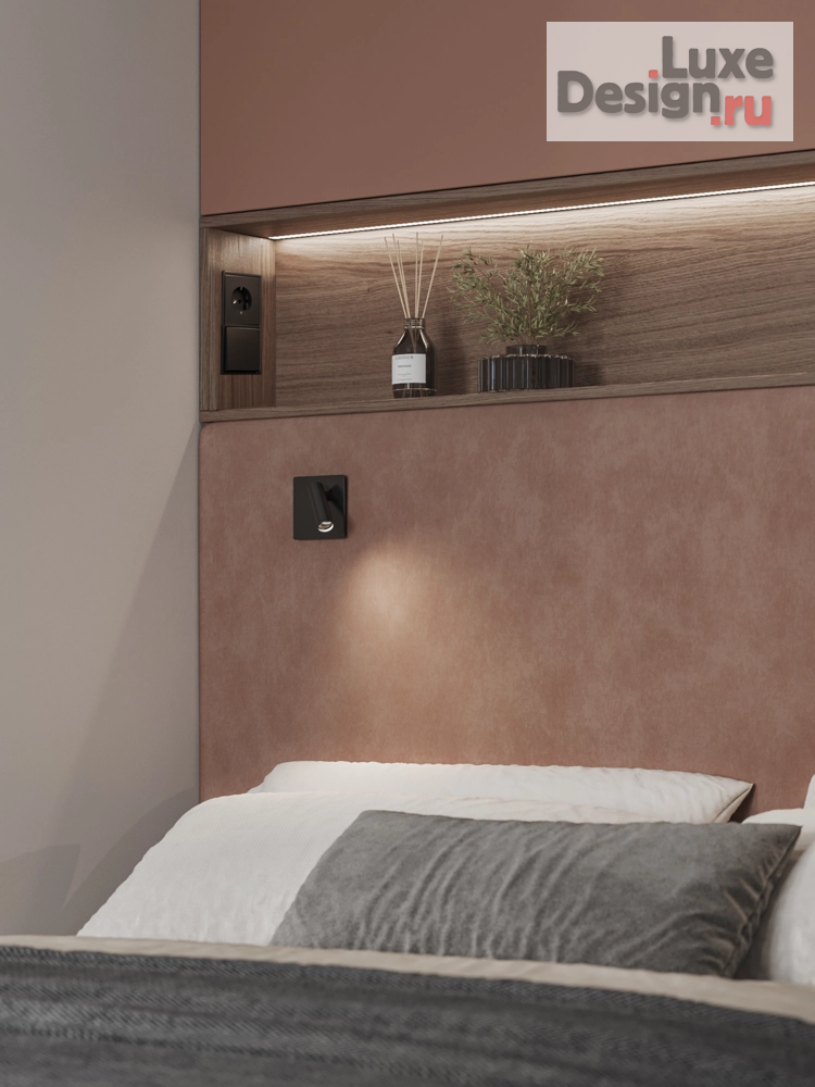 Дизайн интерьера однокомнатной квартиры "Брутальный уют" (фото 33)